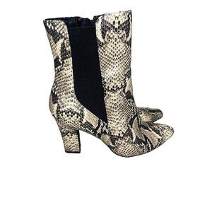 Snake Print Booties